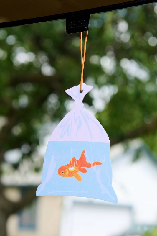 goldfish in a bag air freshener