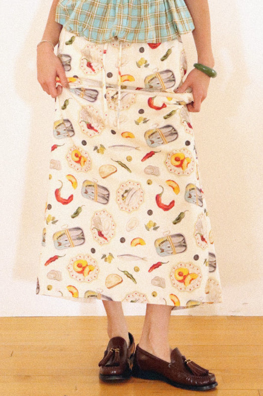 lisbon maxi skirt - cream
