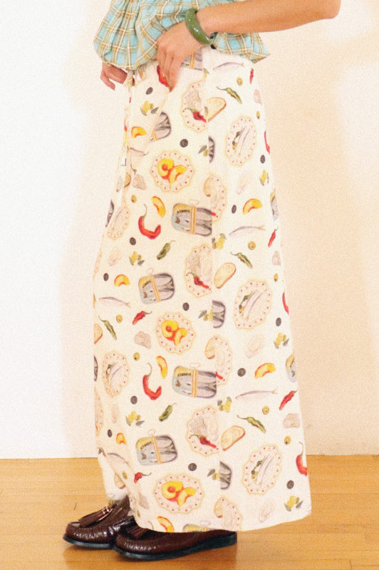 lisbon maxi skirt - cream