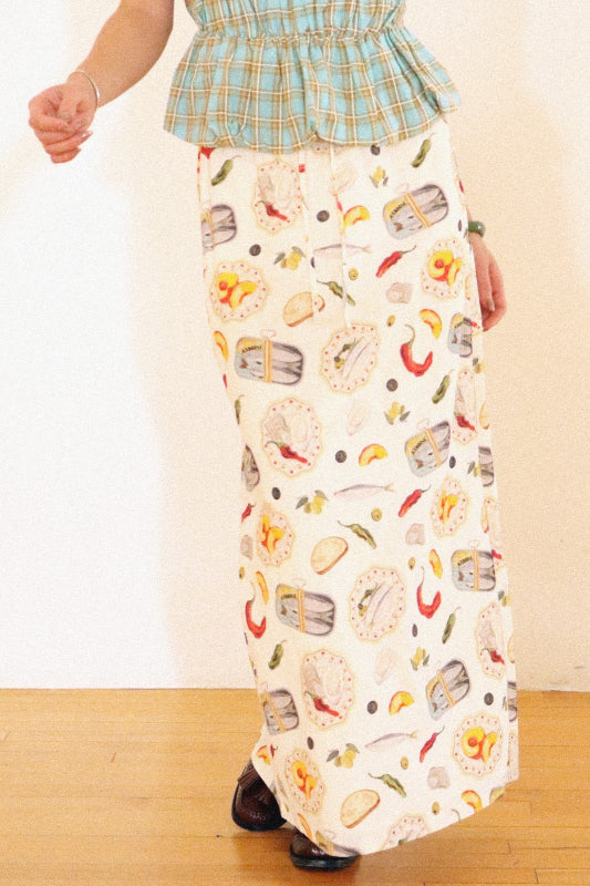 lisbon maxi skirt - cream