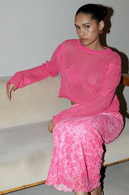 delia sweater - pink