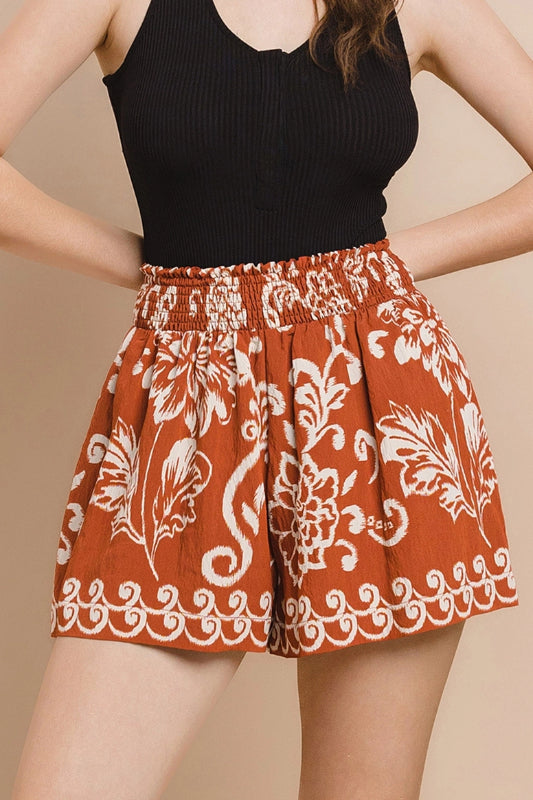 finley shorts - rust (FINAL SALE)