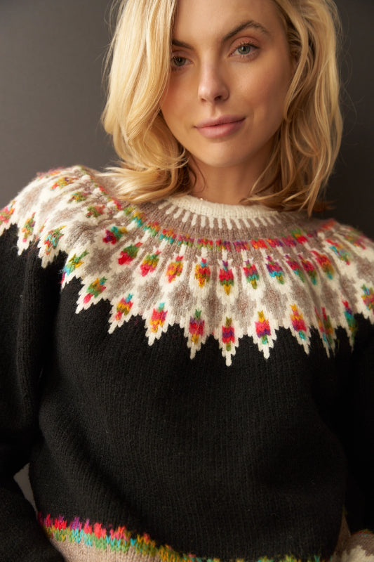 fern sweater - black