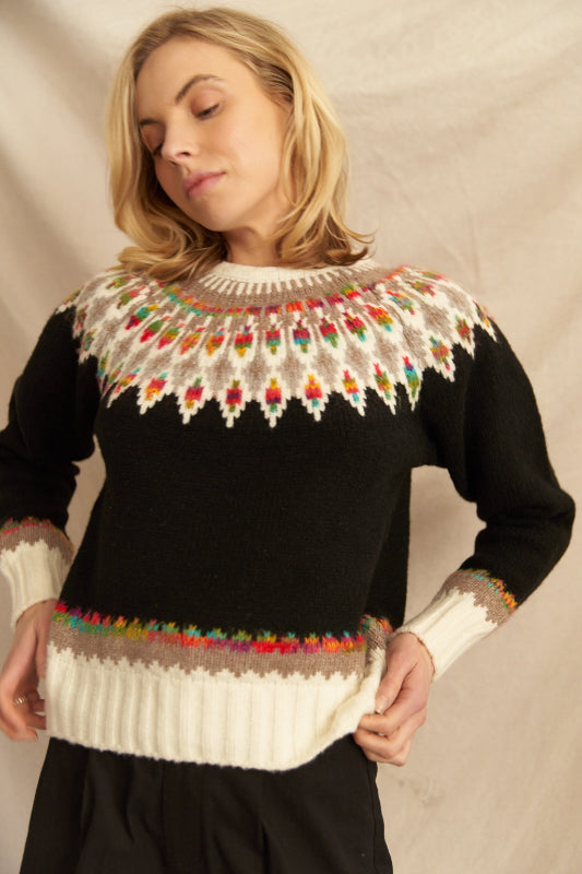 fern sweater - black