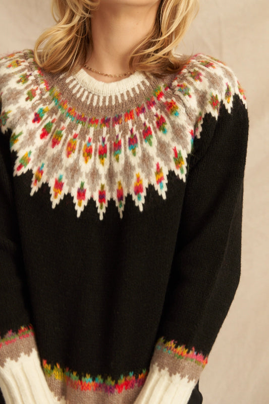 fern sweater - black