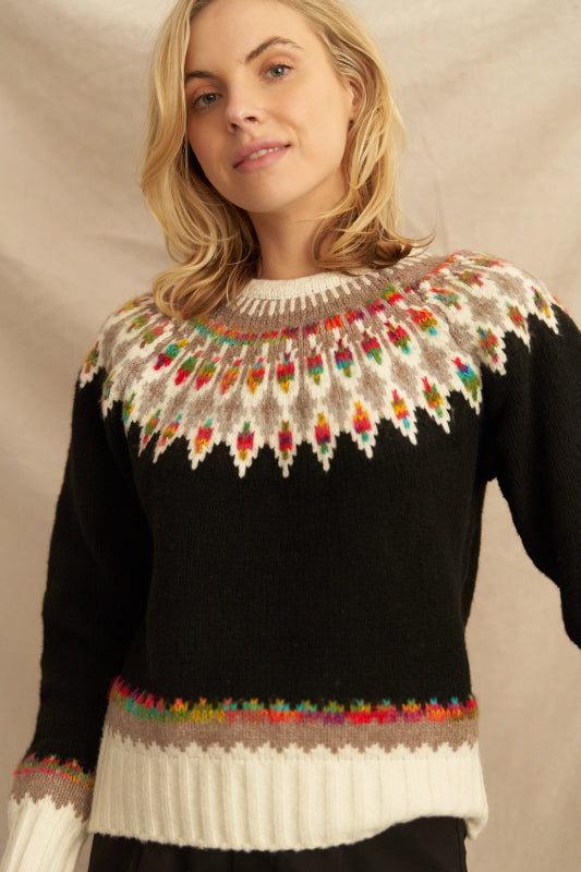 fern sweater - black