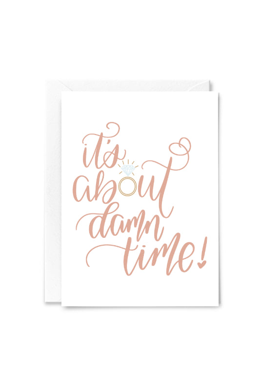 about damn time card