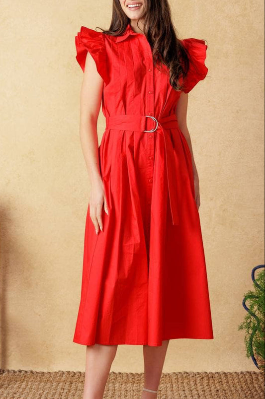 cecilia dress - red