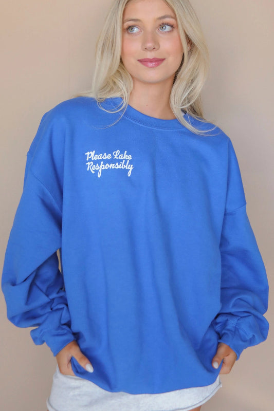 lake responsibly sweatshirt x jo Johnson