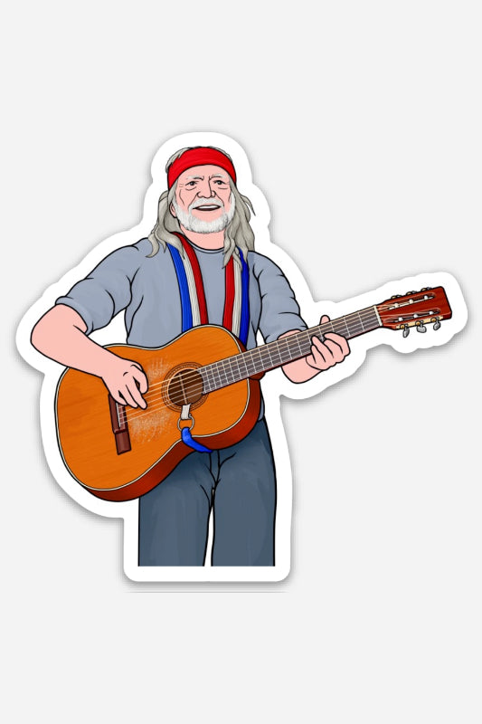 our man willie sticker