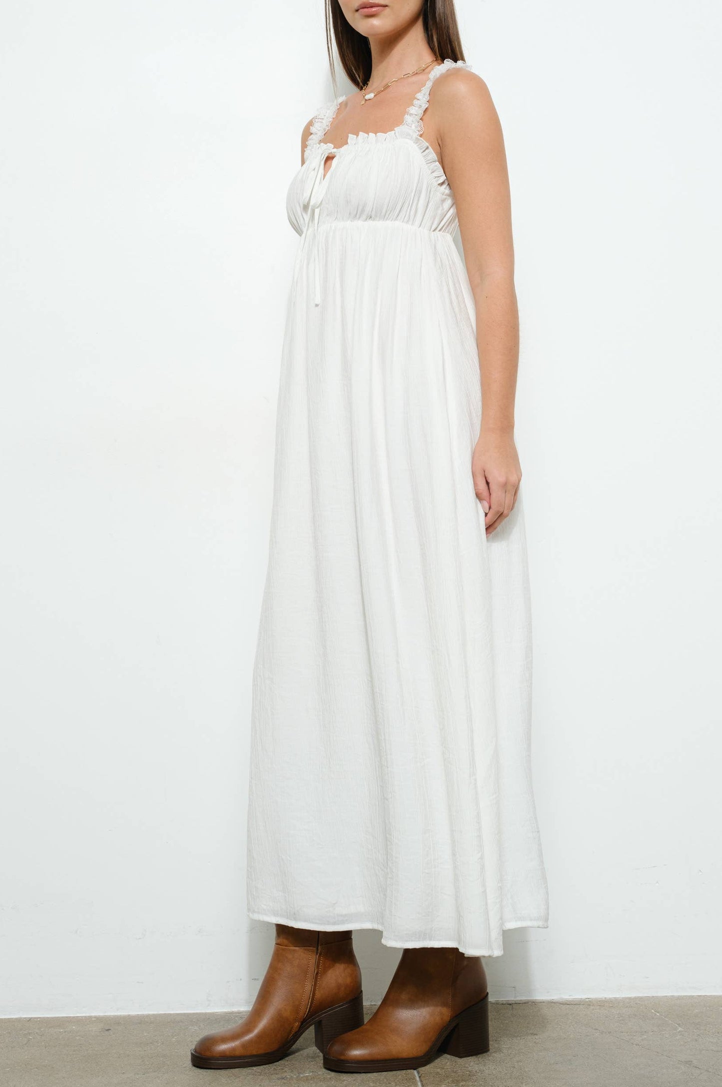 eden maxi dress - off white