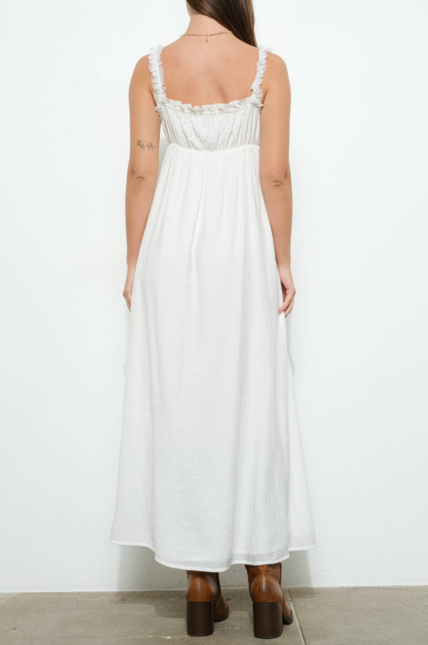eden maxi dress - off white