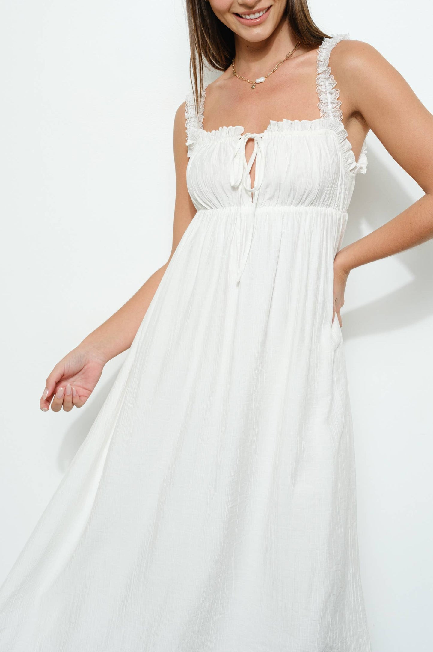 eden maxi dress - off white