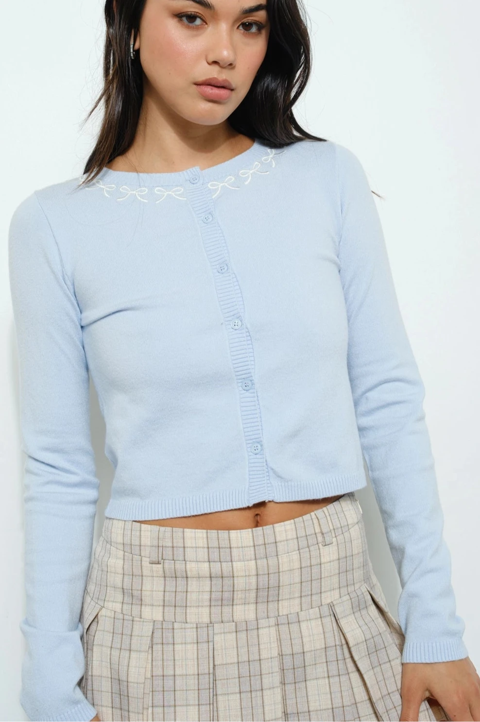 amelia cardigan - light blue