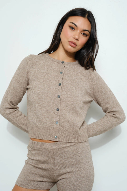devyn cardigan - mocha