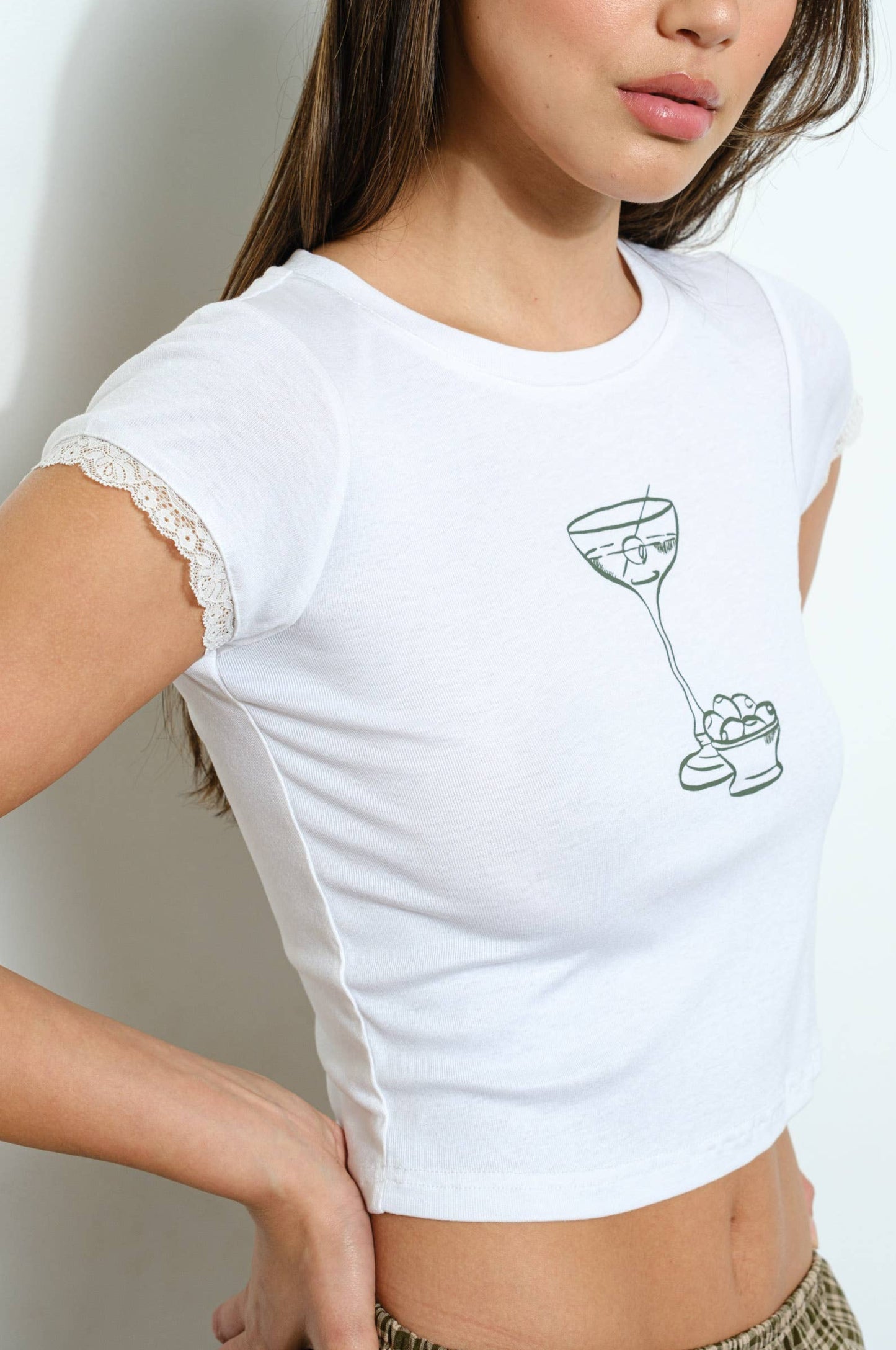 martini tee - ivory
