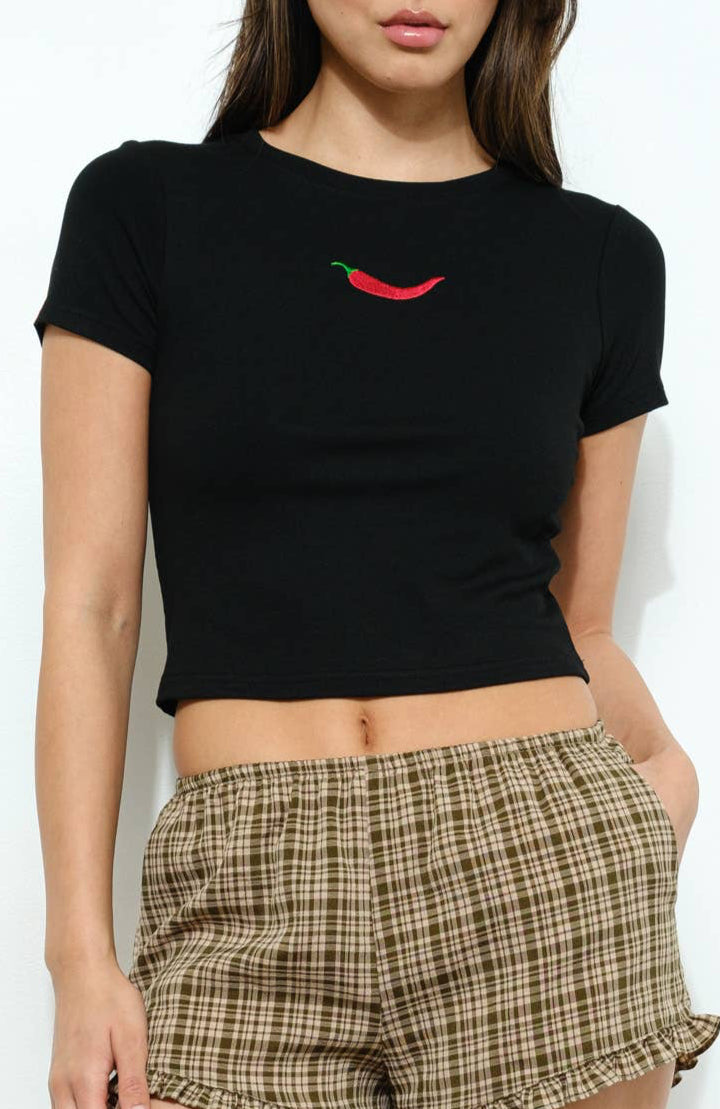 chili tee - black