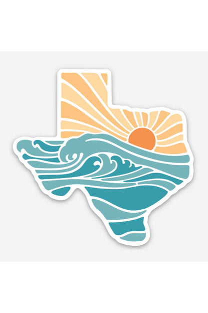 river road clothing co sticker - sunset tx
