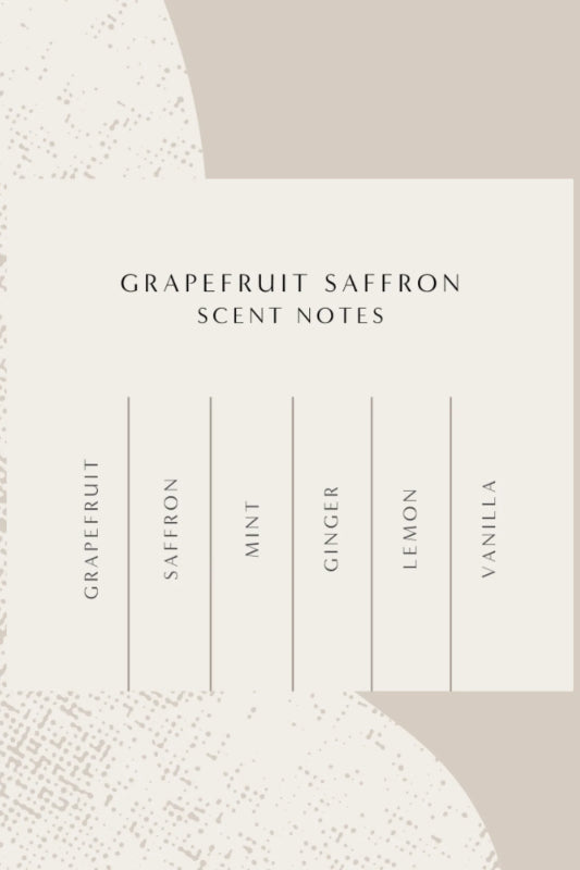 grapefruit saffron classic soy candle