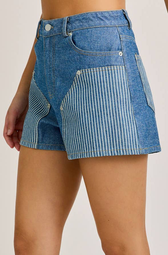 paige shorts - denim