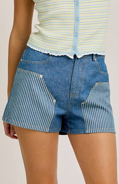 paige shorts - denim