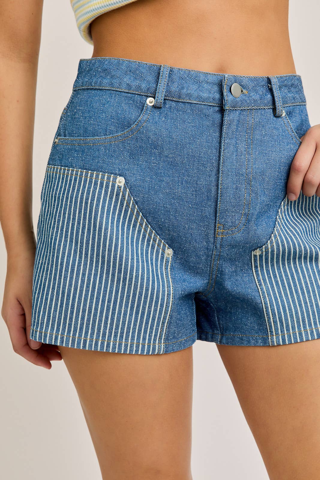 paige shorts - denim