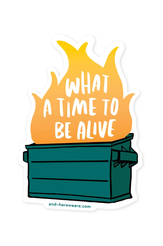 dumpster fire sticker