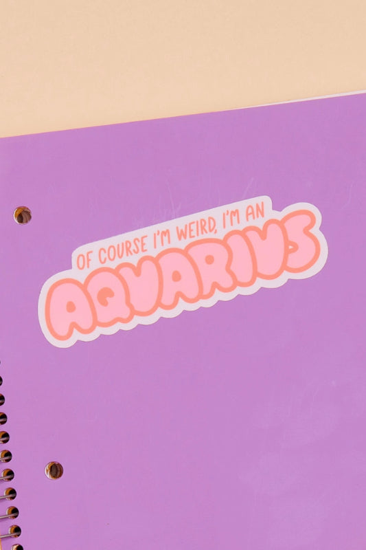 aquarius sticker