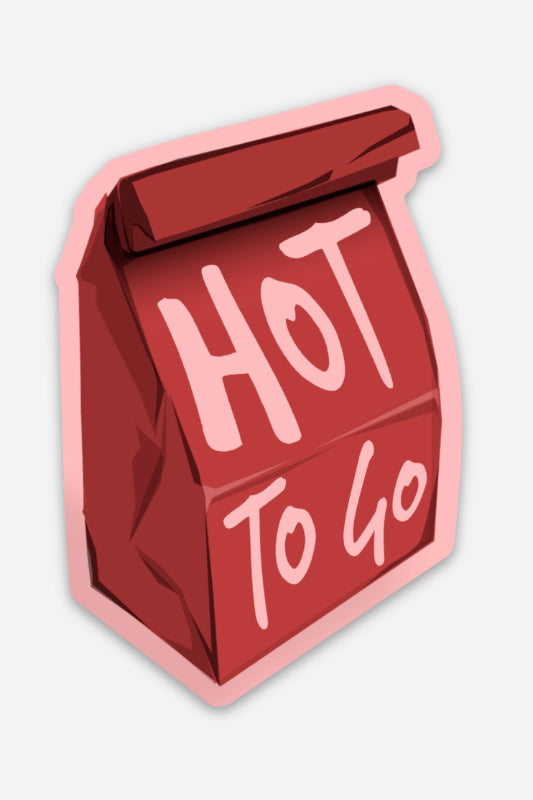 hot to go lunch sticker