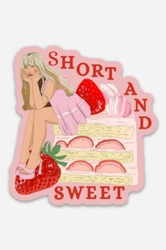 short and sweet sticker