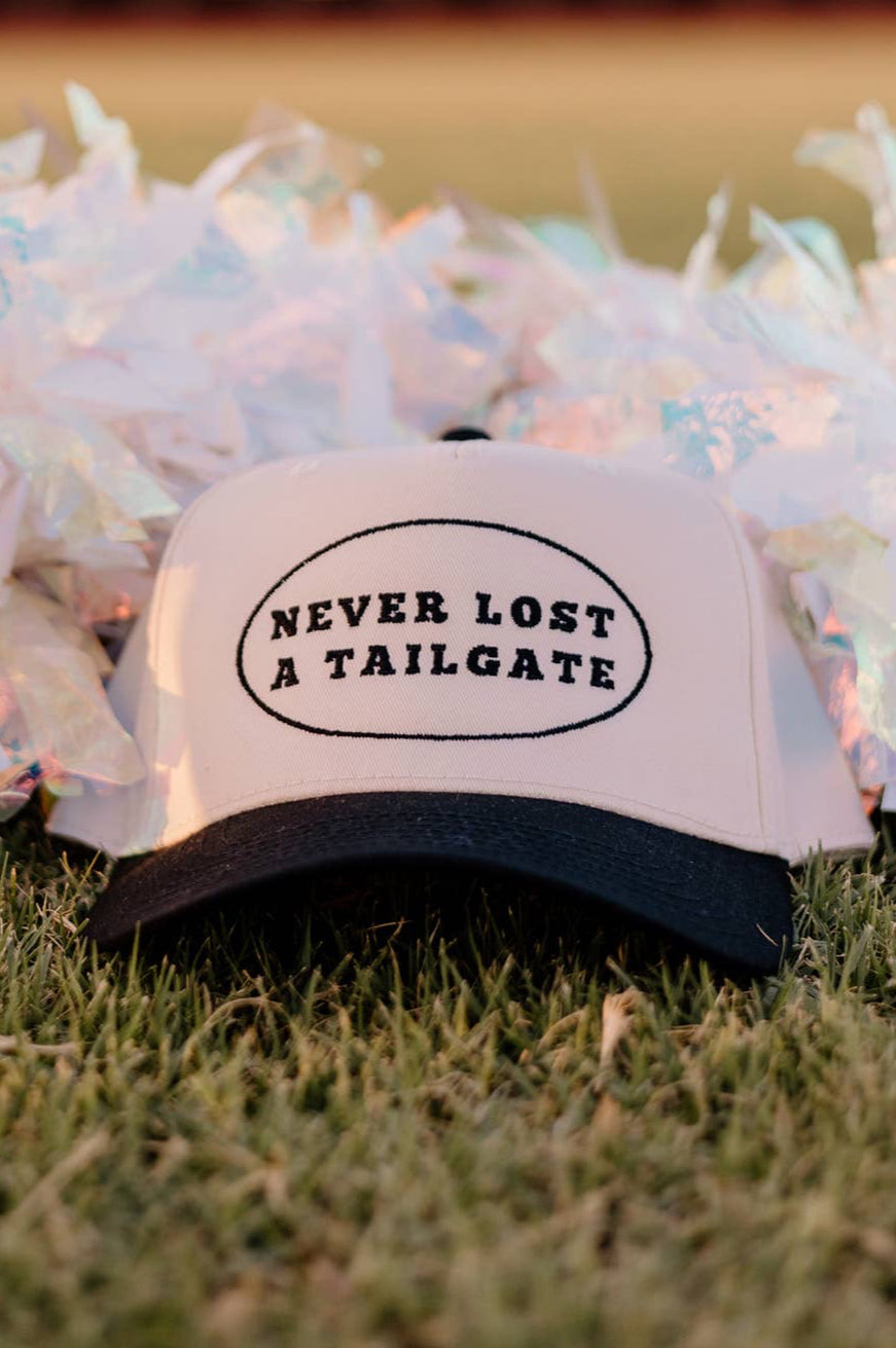 never lost a tailgate two tone hat