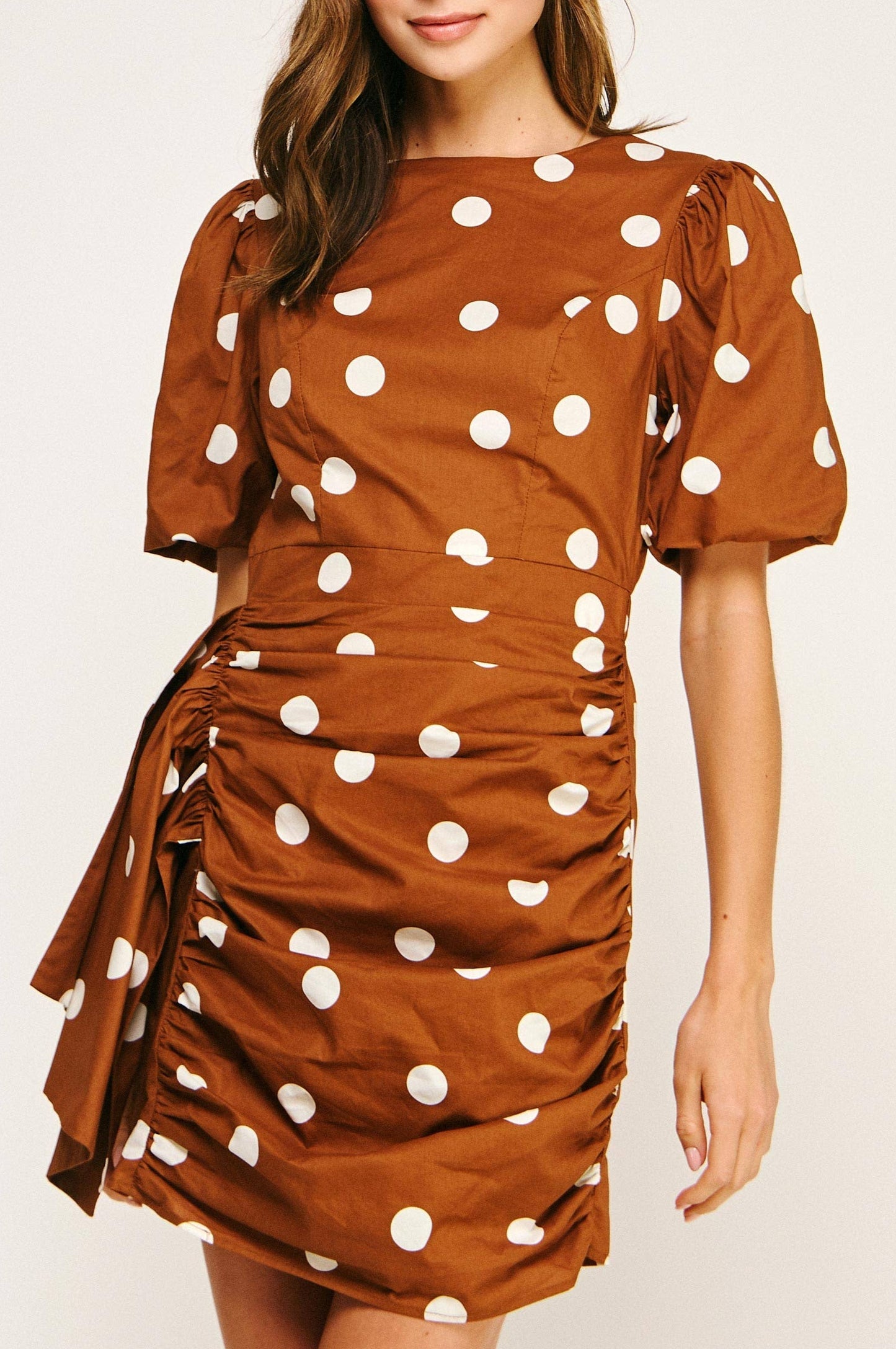 parlin dress - rust