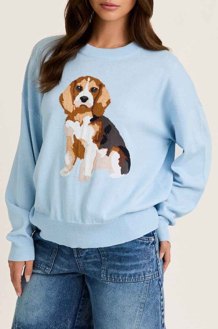 shiloh sweater - baby blue