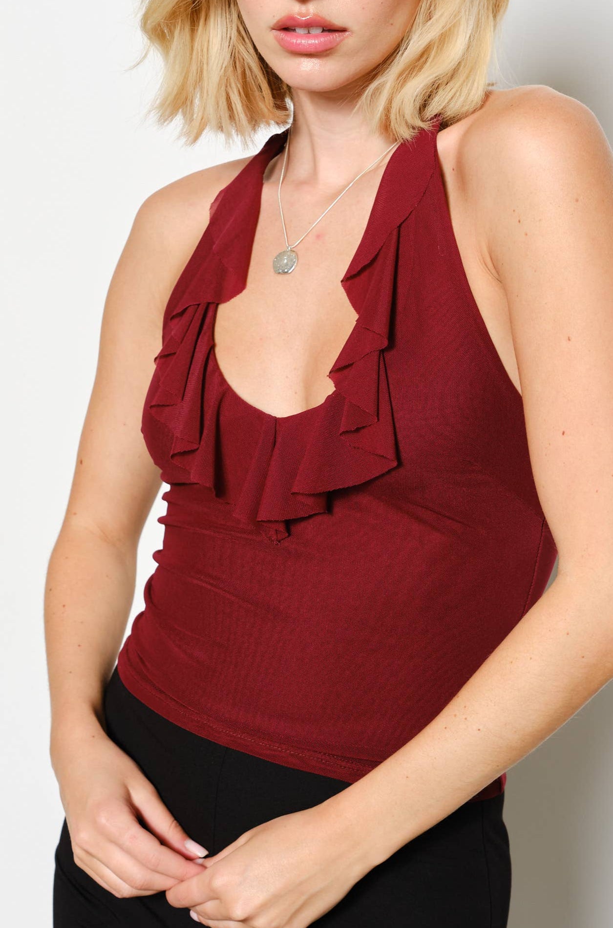juliana halter – burgundy