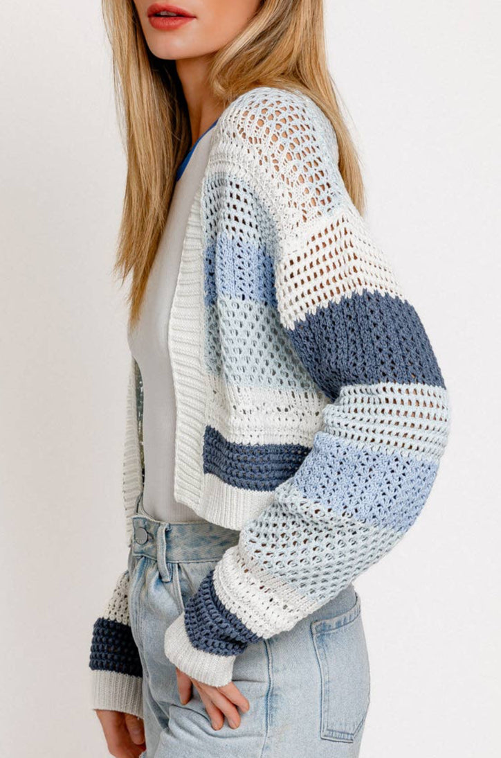 como cardigan - blue