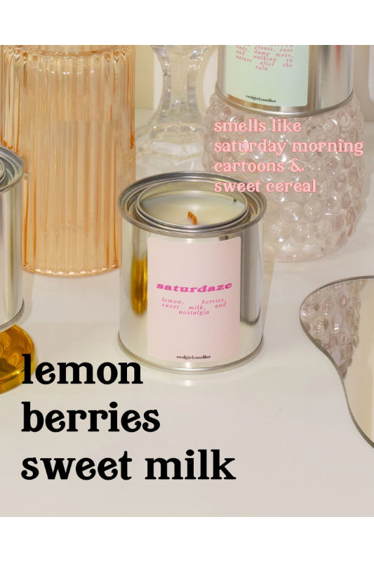 saturdaze | lemon, berries, sweet milk candle
