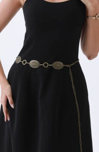 denver chain belt – antique gold