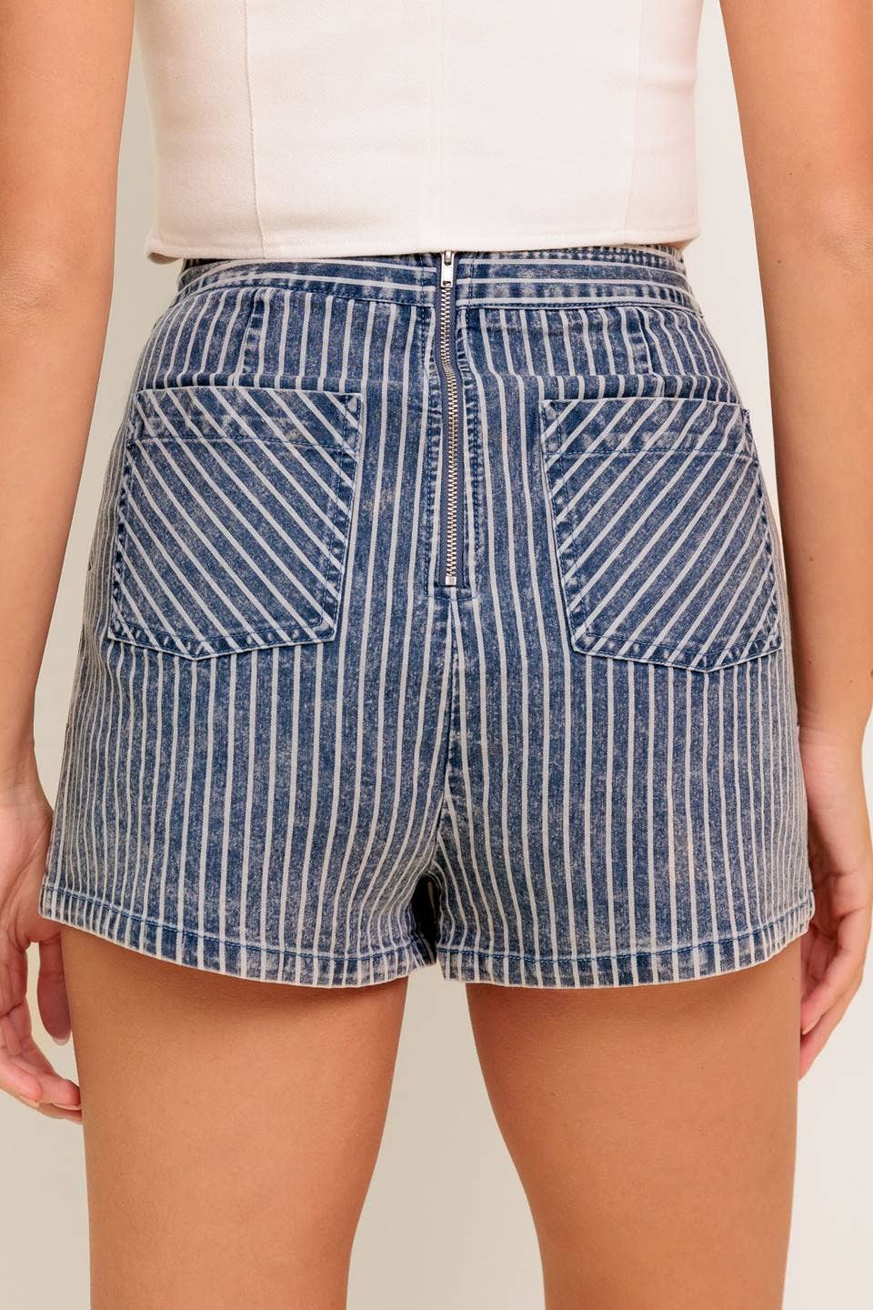 demi skort - blue white