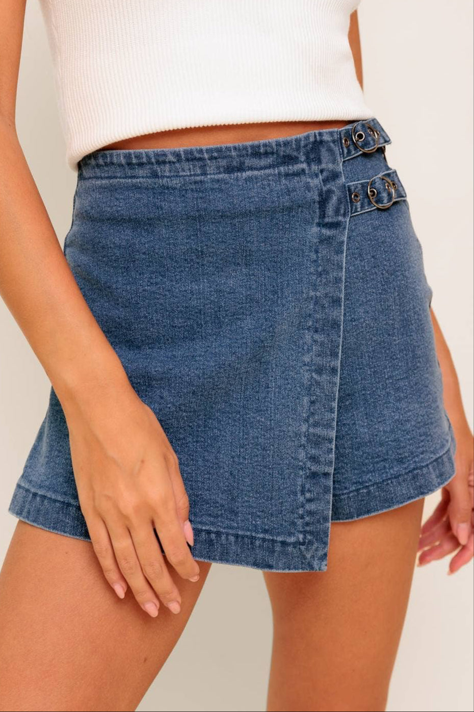 dakota skort - indigo