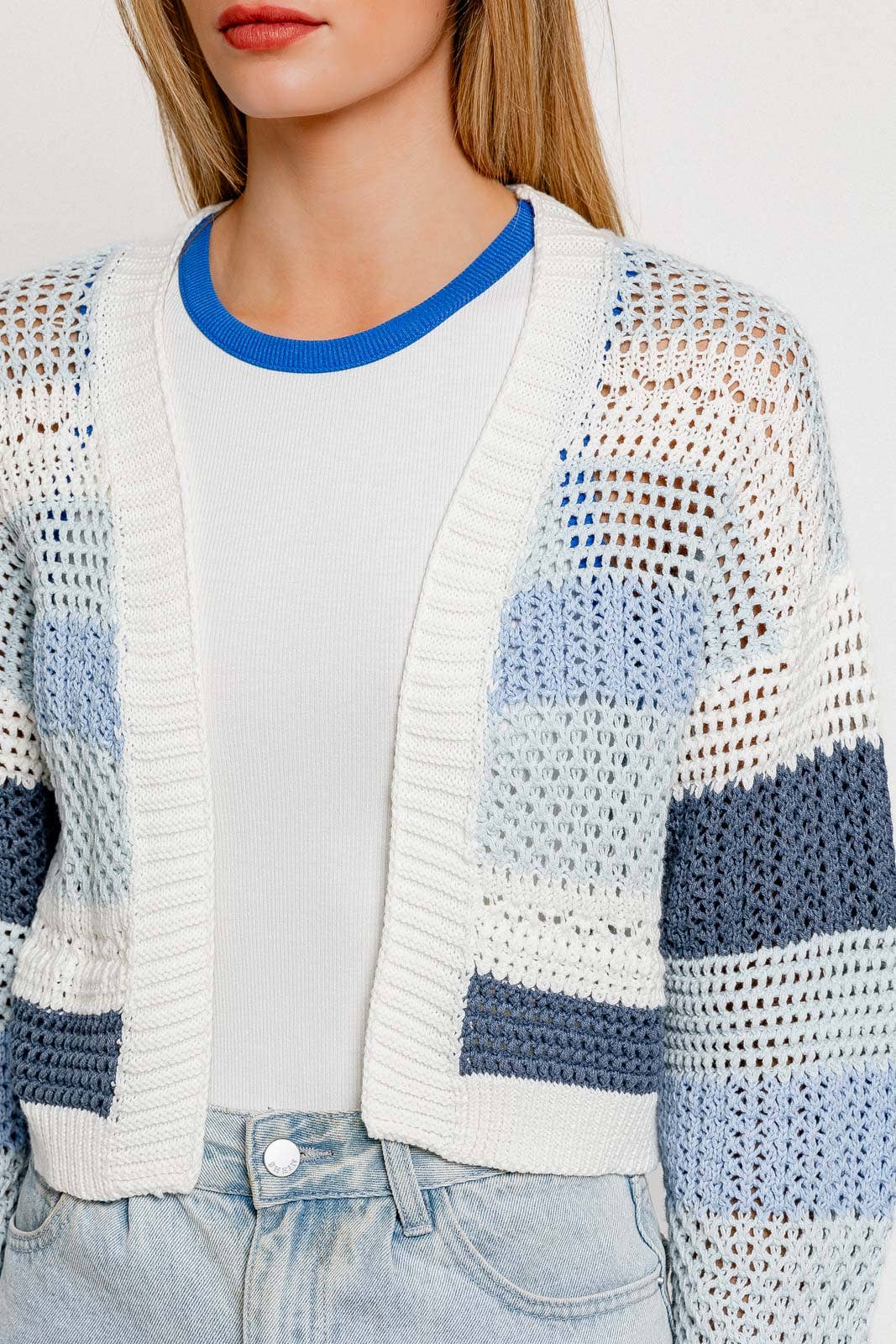 como cardigan - blue