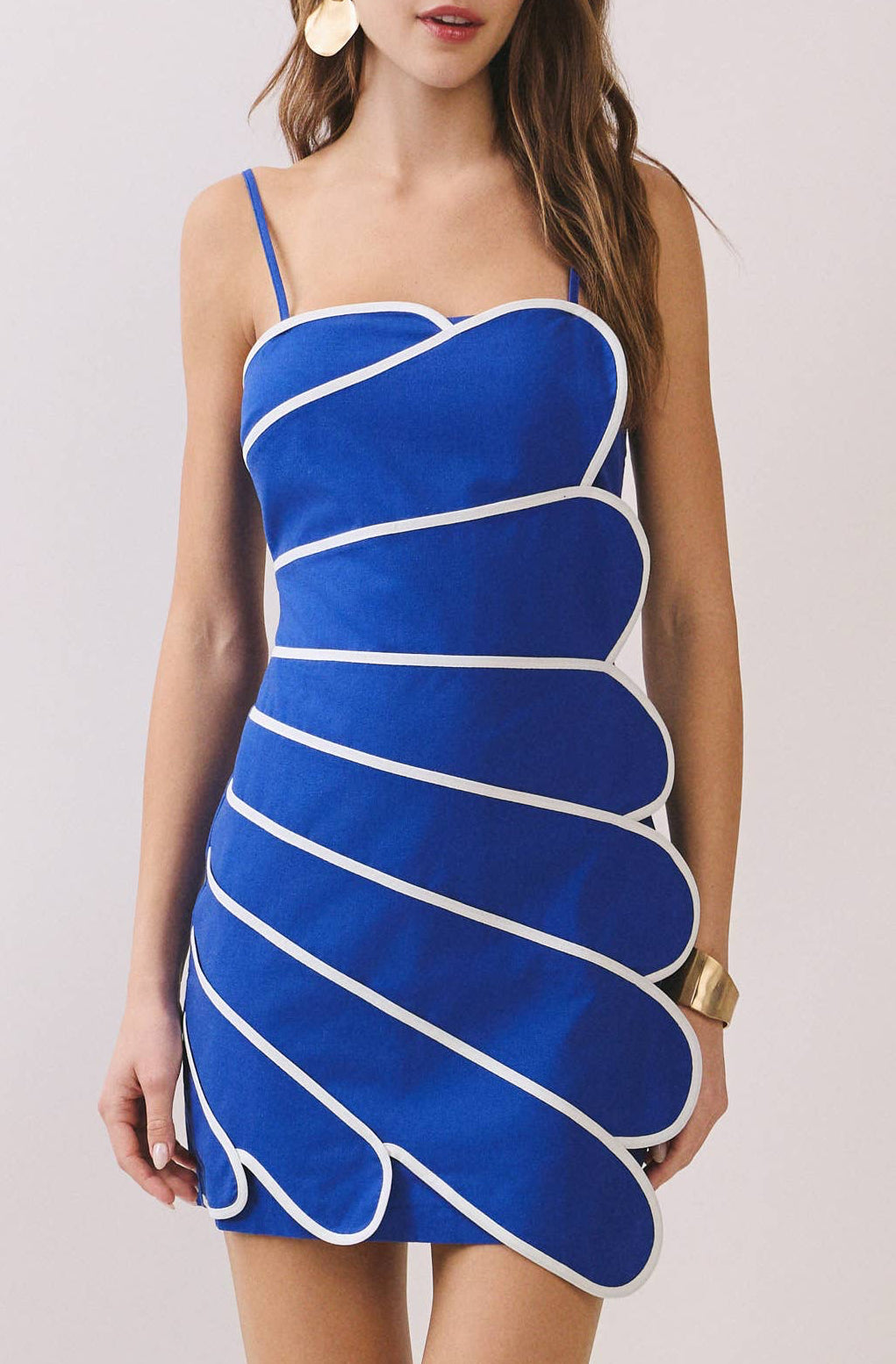 capri dress - royal blue