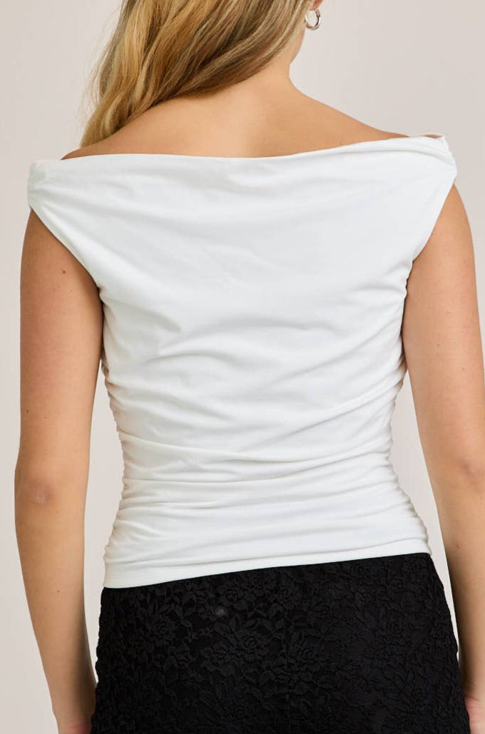 zara top - white