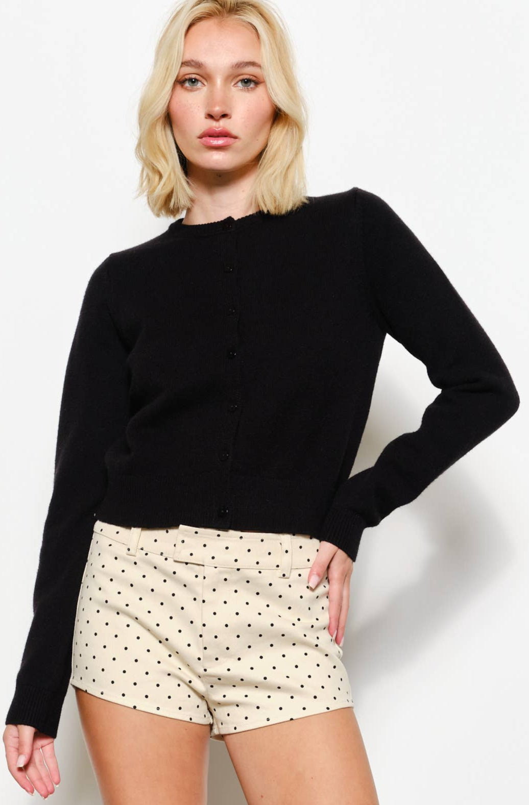 devyn cardigan - black