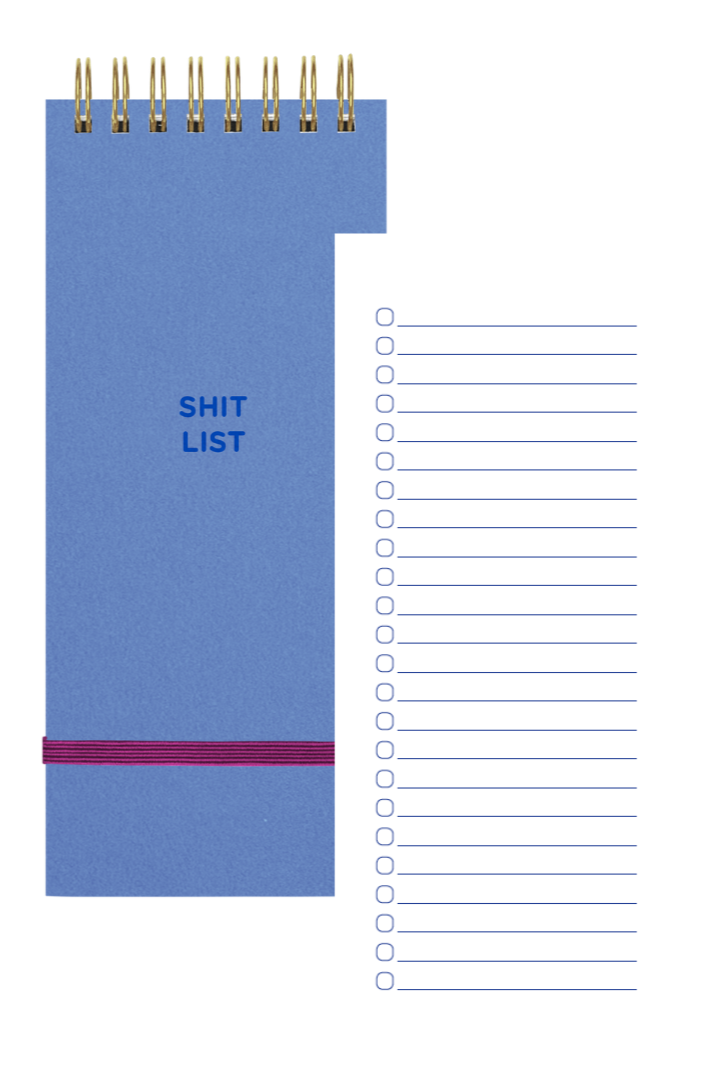 colorblock small taskpad - shit list