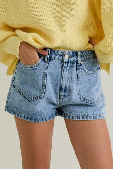 trinity short - denim