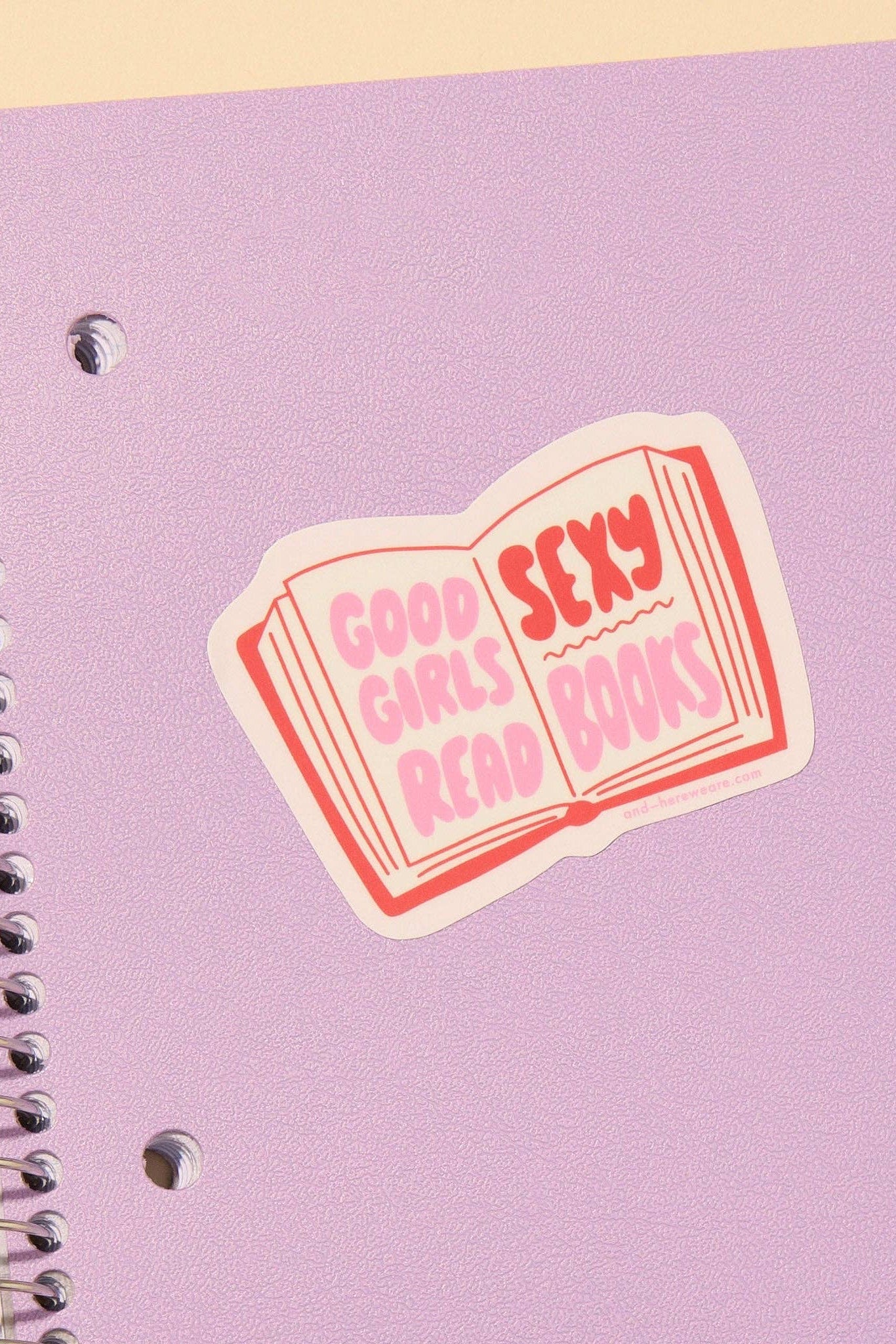 good girls read sexy books sticker