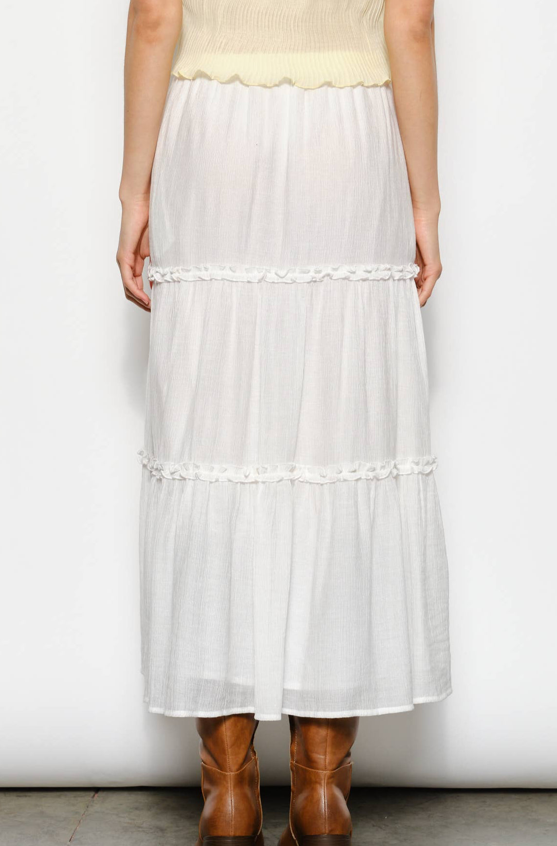 april maxi skirt - off white