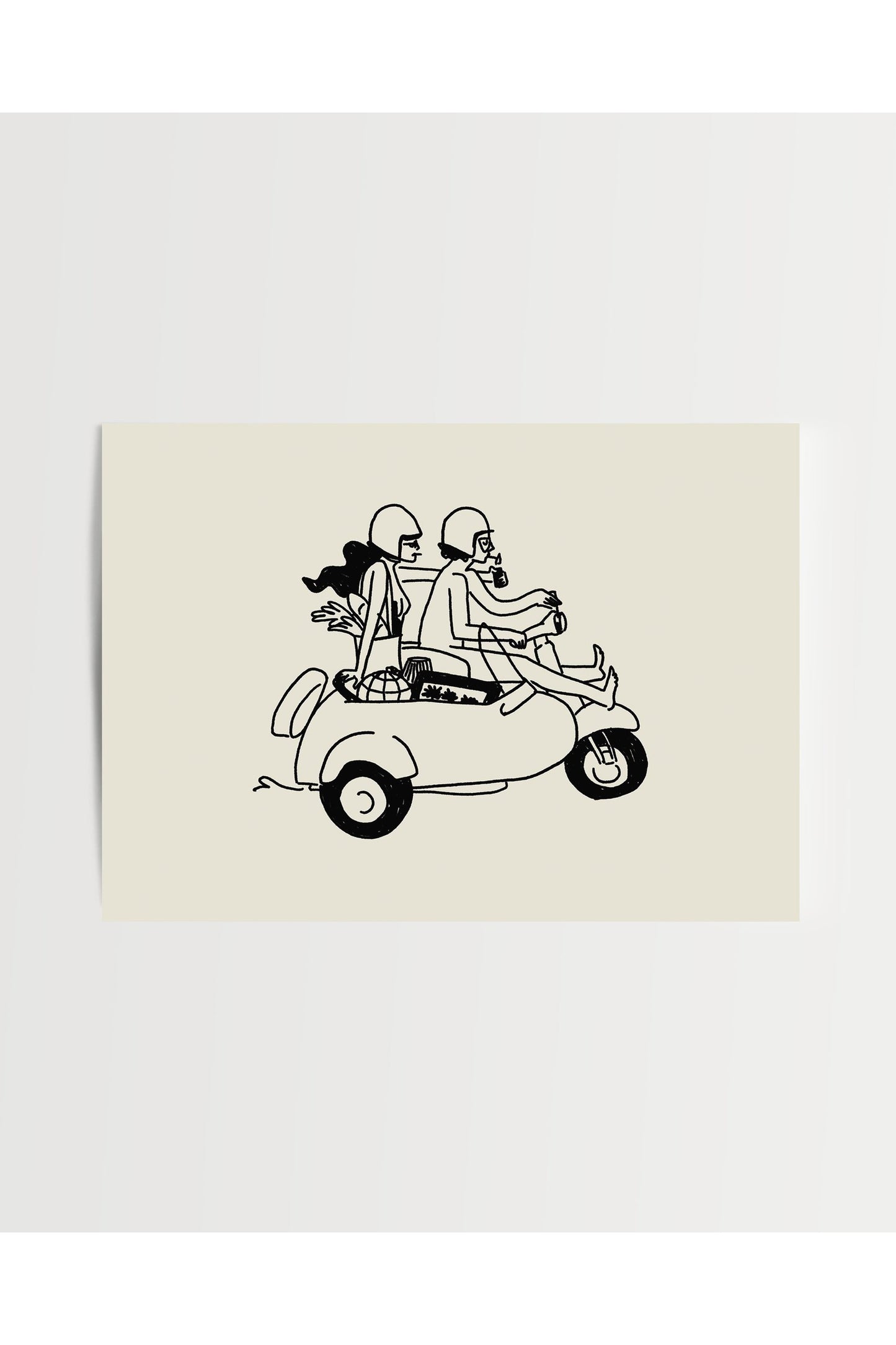farmer's market lovers art print - 5x7
