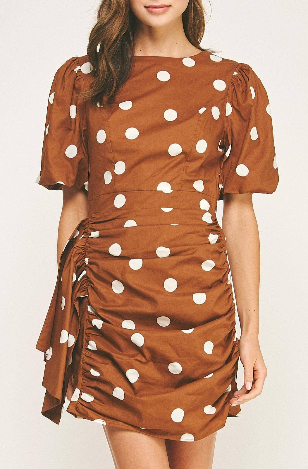parlin dress - rust