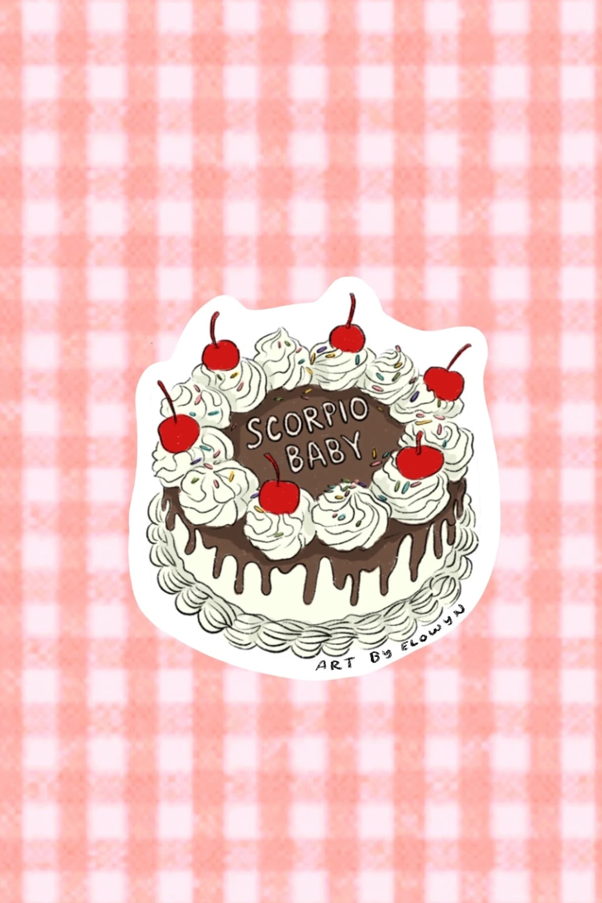 zodiac cake sticker - scorpio